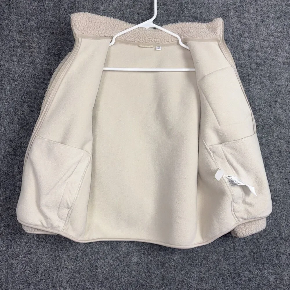 Uniqlo Jacket Kids  Size 9 / 10 Natural Windproof Fleece
